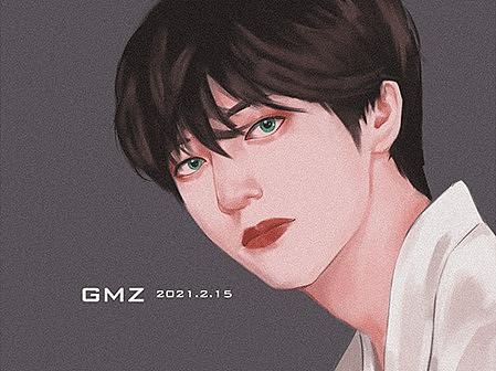 金泰亨人物插画