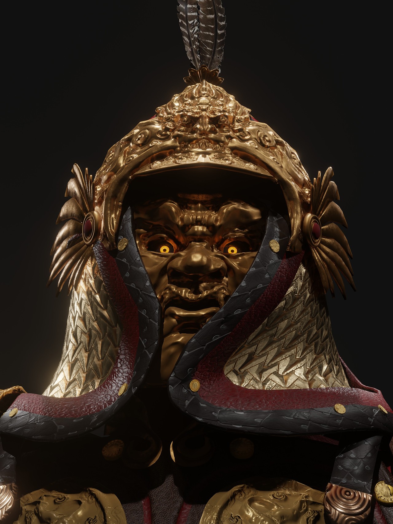 天神——明光铠|三维|人物/生物|sunruoyang - 原创作品 - 站酷