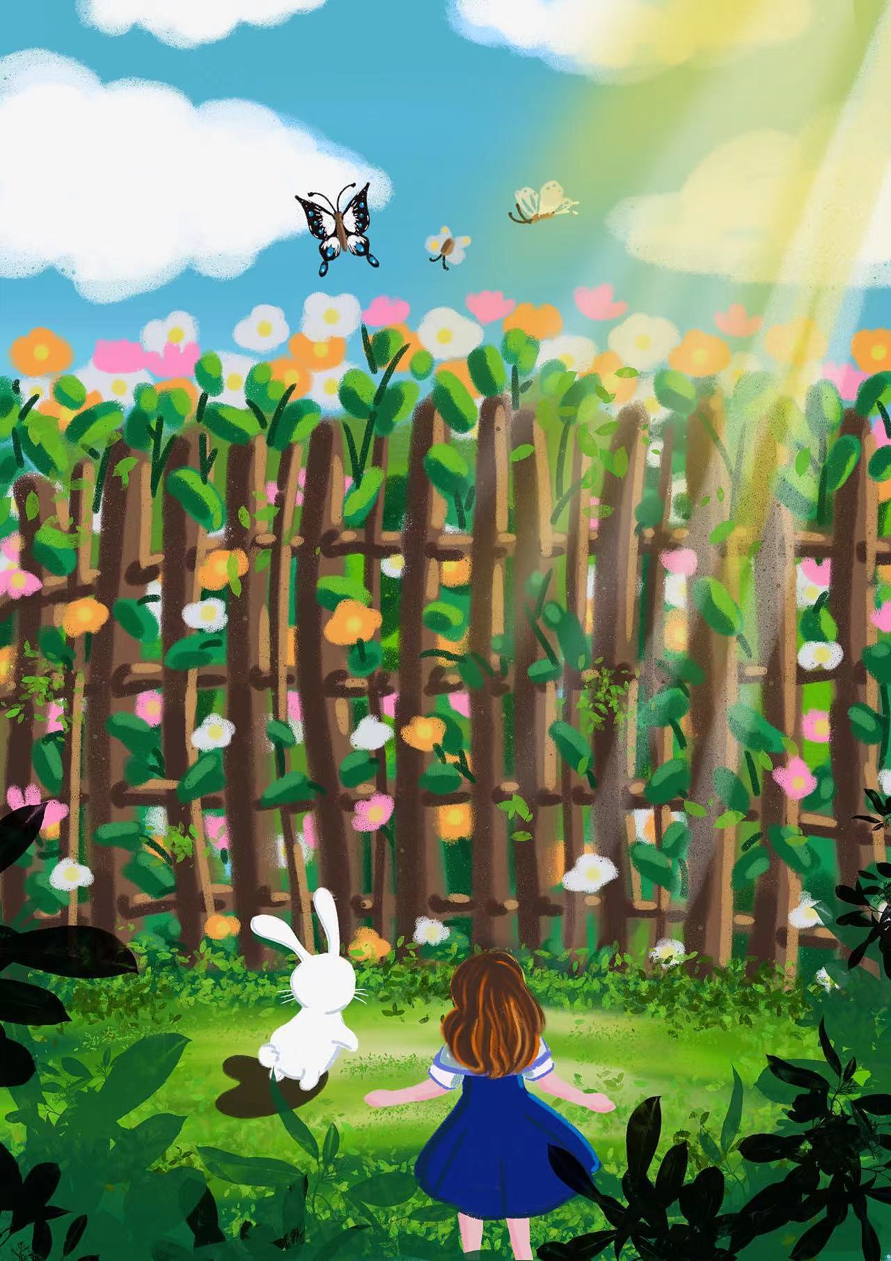梦想的小花园|插画|儿童插画|艺风2017 - 原创作品 - 站酷 (zcool)