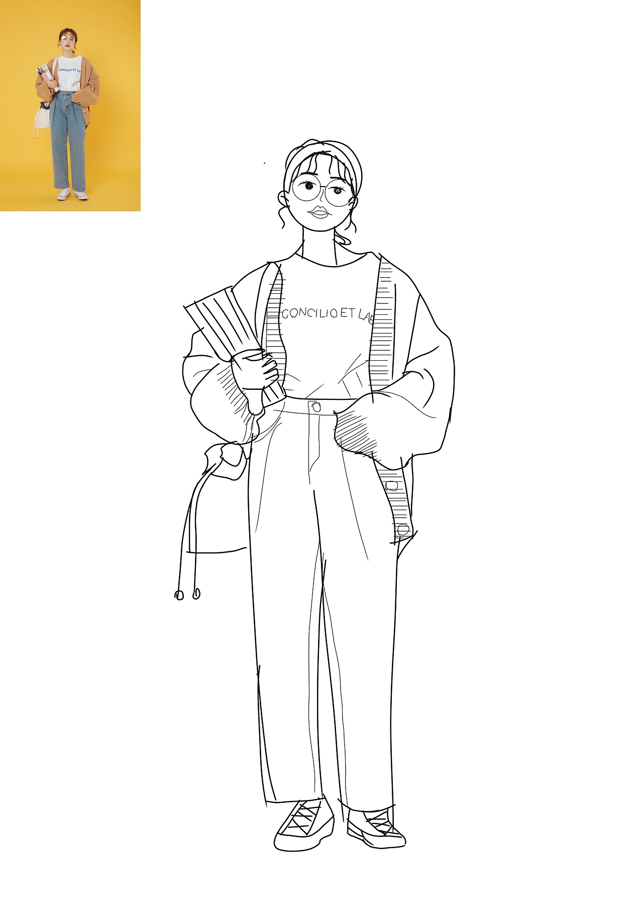 人物转插画（一）（图ZMjIxMzE2Mzcy） - 创作习作 - 站酷设计师爱画画的小G原创素材 - 站酷ZCOOL