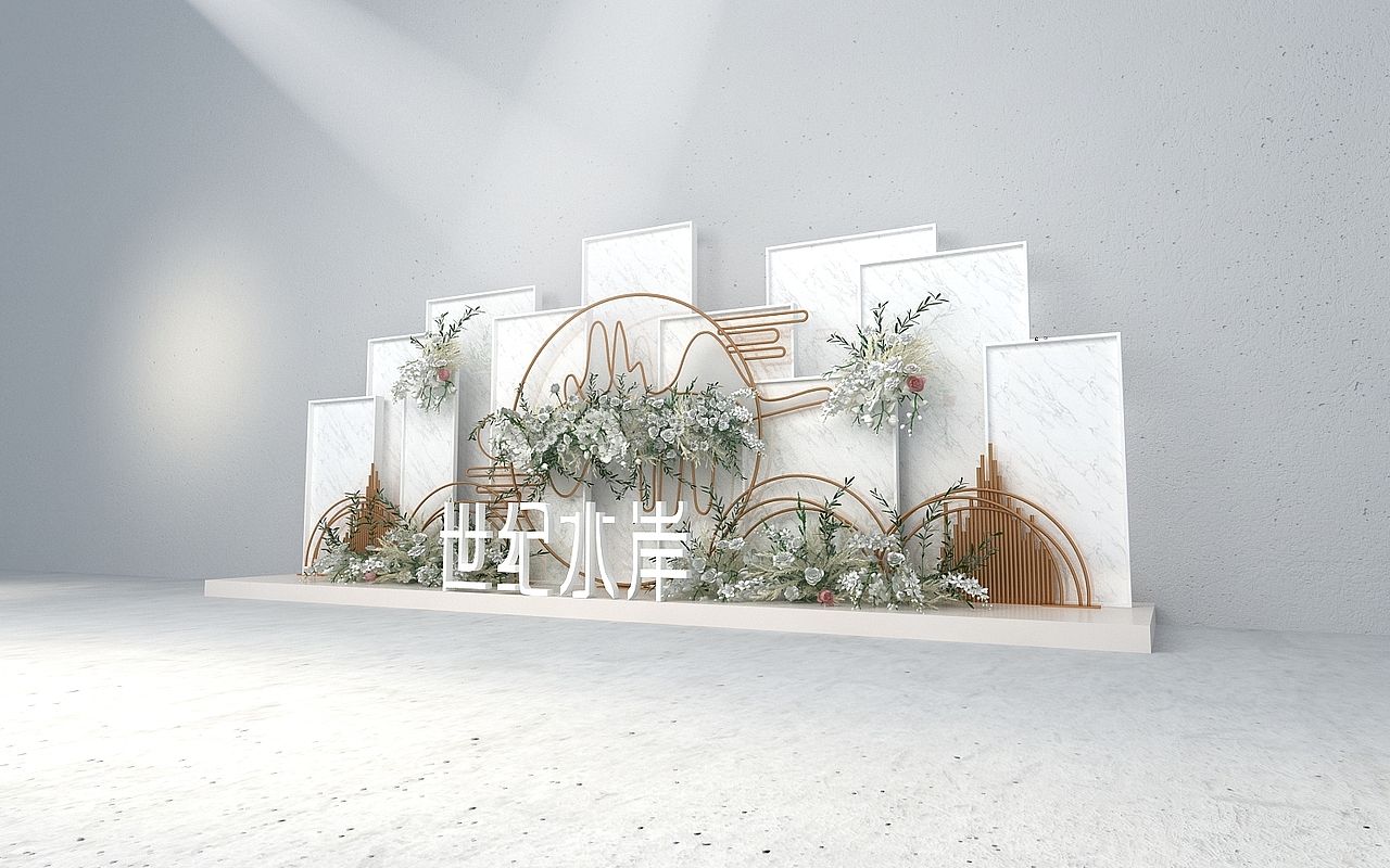 售房DP美陈设计3D效果图（图ZMjEzNzk4NjM2） - 场景 - 站酷设计师3D设计师NG男原创素材 - 站酷ZCOOL