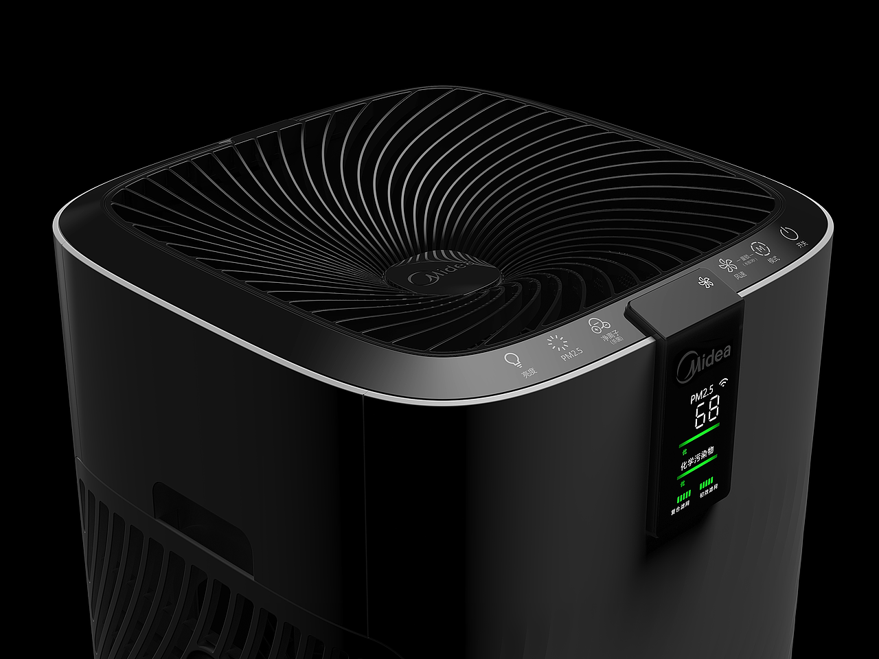 美的空气净化器渲染图（图ZMTc1MzUyNjY0） - 产品 - 站酷设计师Zachary87原创素材 - 站酷ZCOOL