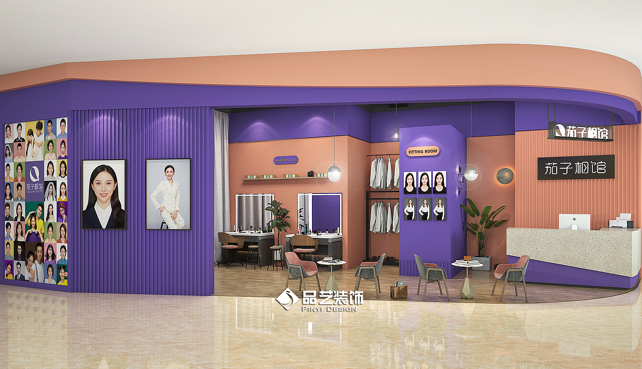 摄影工作室摄影店照相馆装修设计