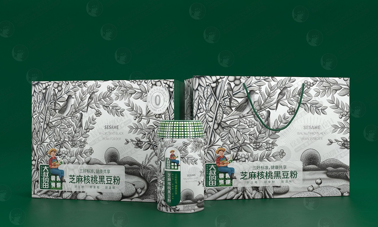 大叔的田芝麻核桃黑豆粉