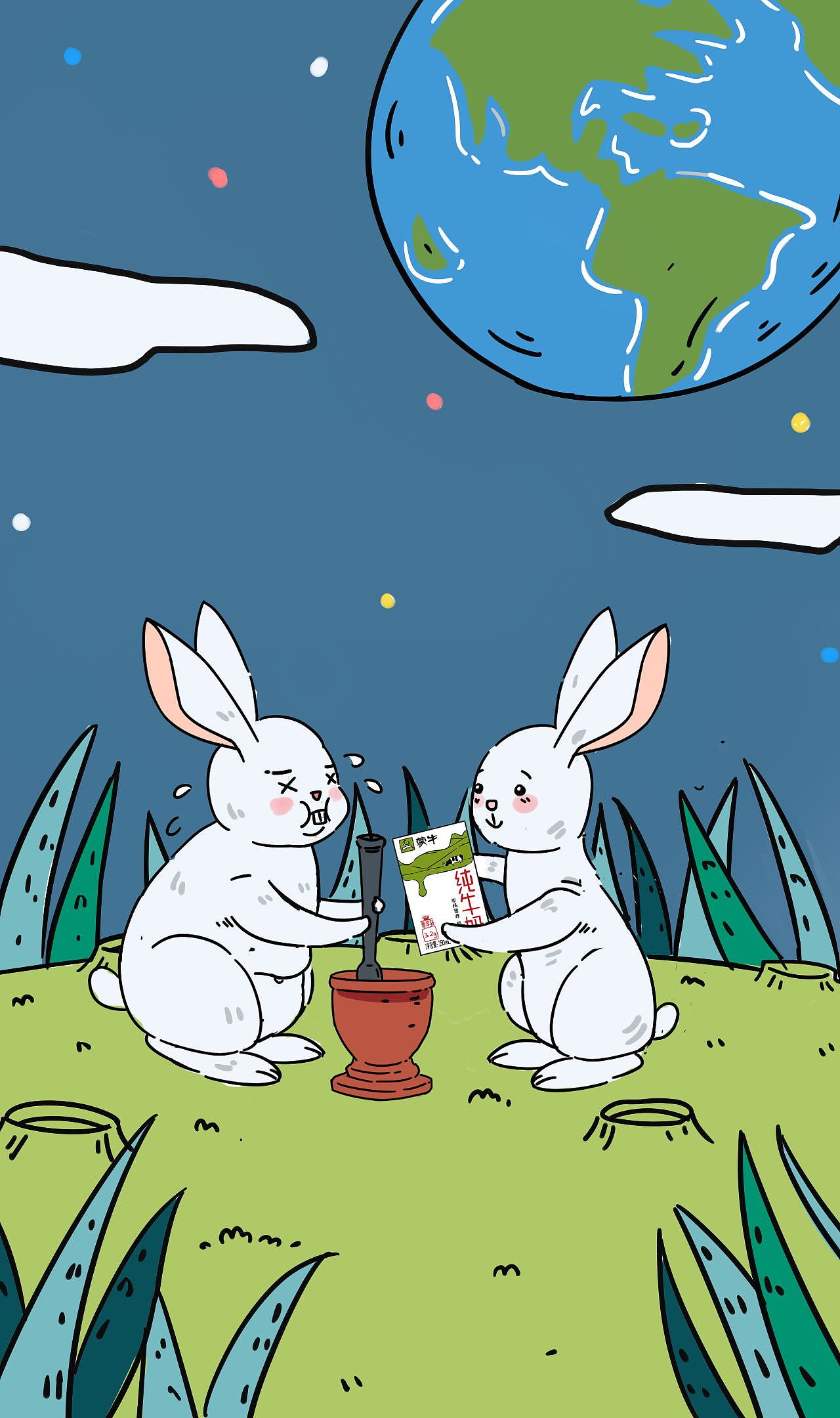 举报1分享原创作品插画商业插画快乐的脏手指乐队王大饼子为泰康保险