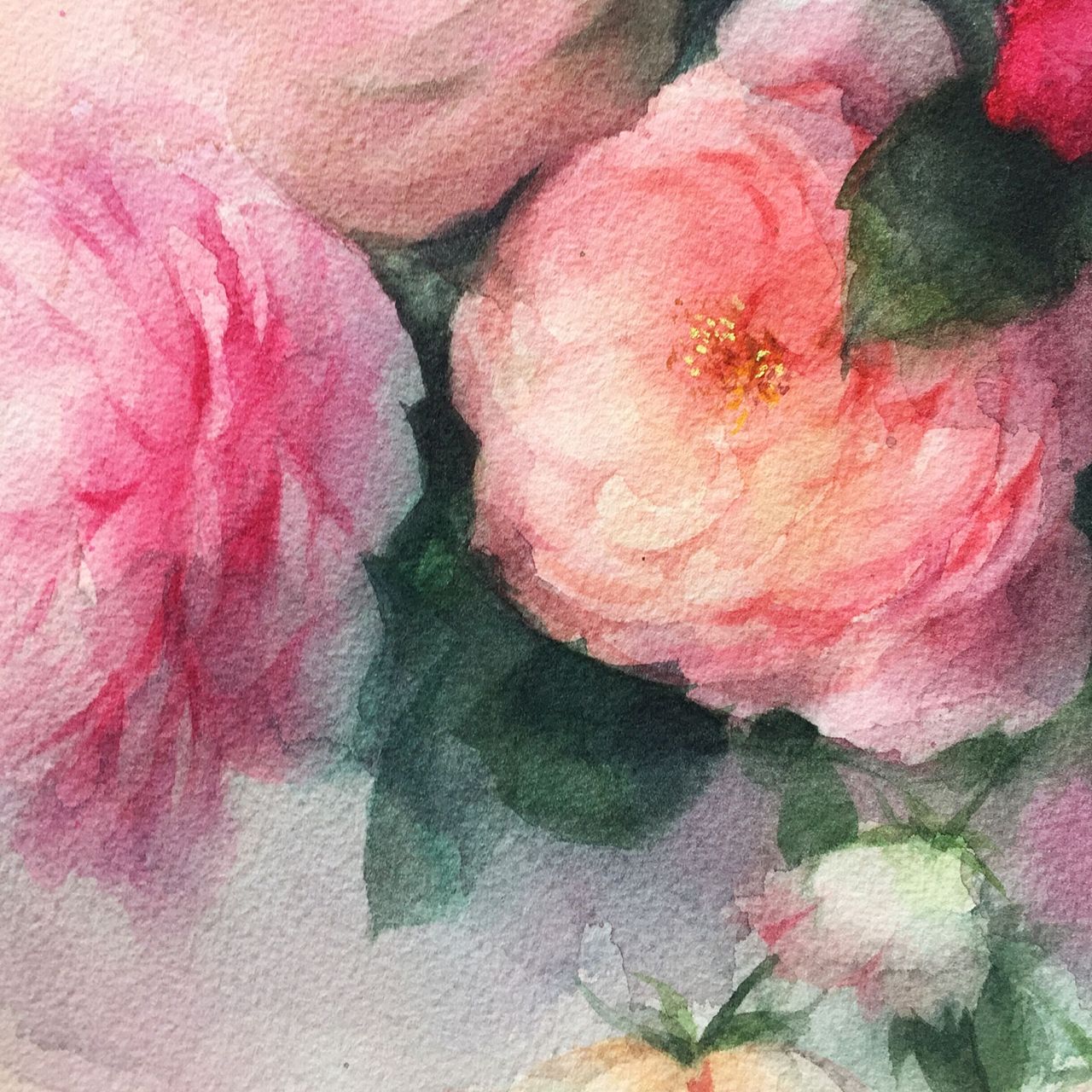 苏洱的水彩 《暧昧》 附带教程~