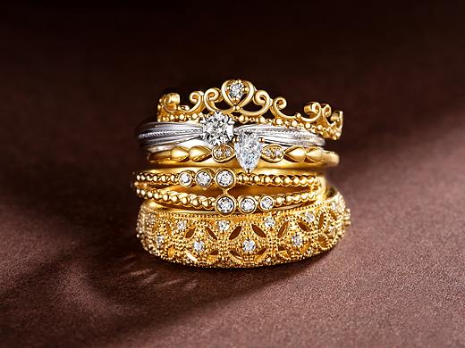 珠宝摄影-产品场景组合图