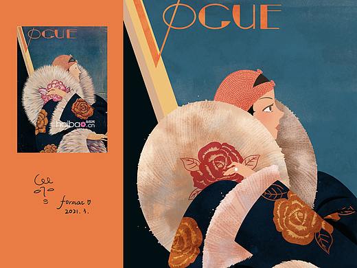 vogue杂志临摹
