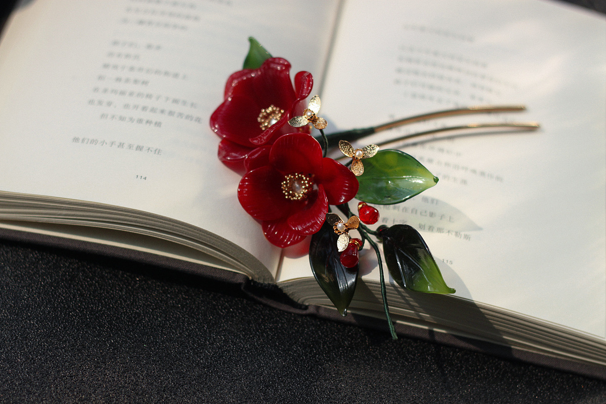 料器花——十二月花神系列发饰（图ZMjEyMzY5MTA4） - 首饰设计 - 站酷设计师北人字原创素材 - 站酷ZCOOL