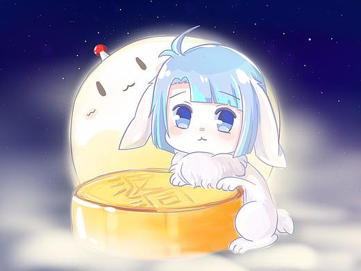 中秋節(jié)宅在家里畫賽因（個人主頁-ZMzA1MzUwMjQ=） - 創(chuàng)作習作 - 站酷設計師Vanessa_Miss歪原創(chuàng)素材 - 站酷ZCOOL