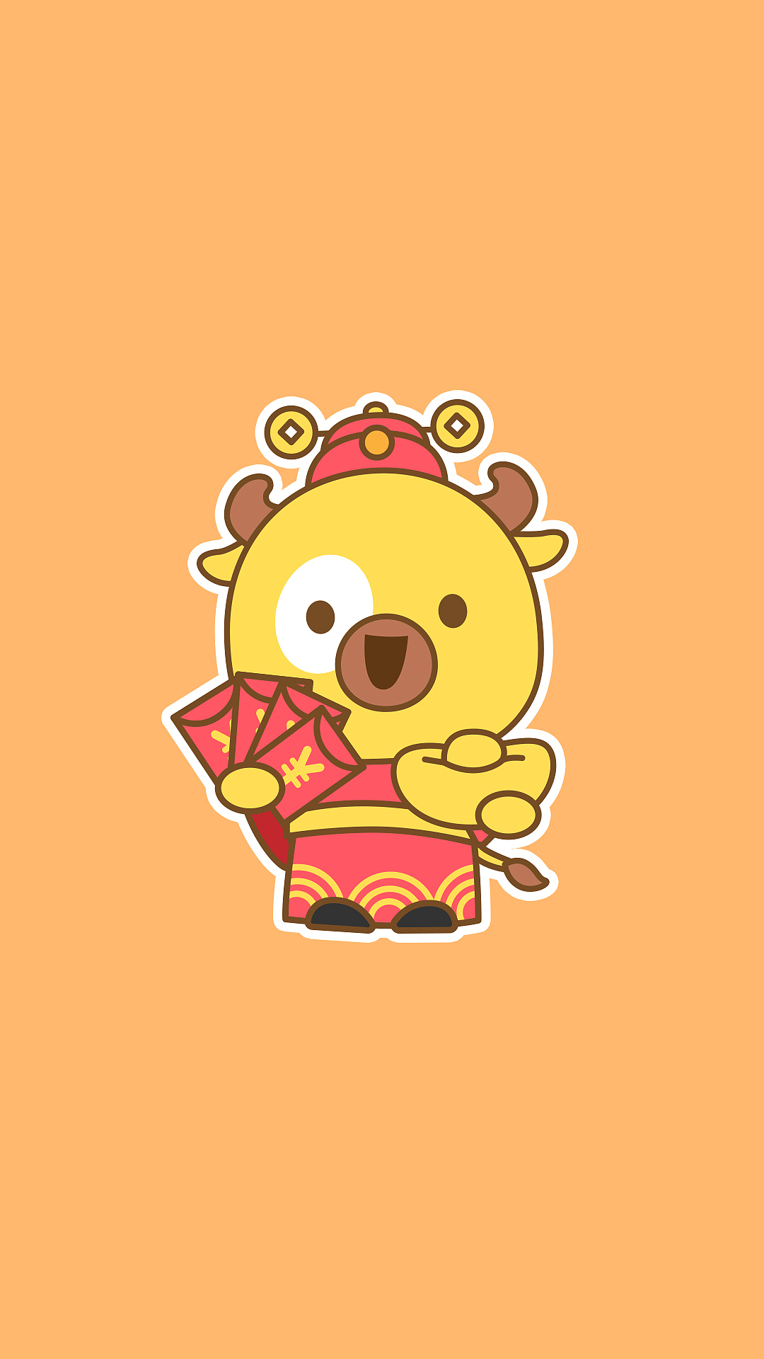 小牛萌三手机壁纸（图ZMjIzMjYxMTE2） - 商业插画 - 站酷设计师漫漫熊bear原创素材 - 站酷ZCOOL