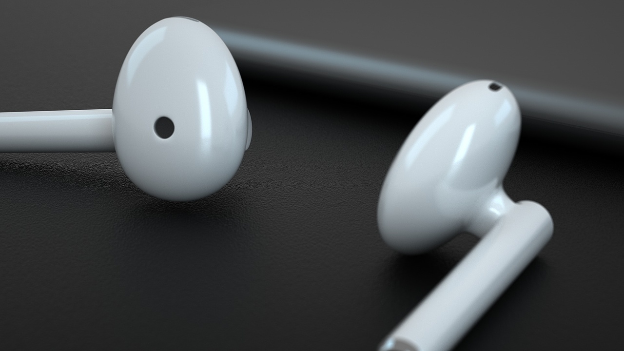 C4D设计-无线蓝牙耳机建模渲染