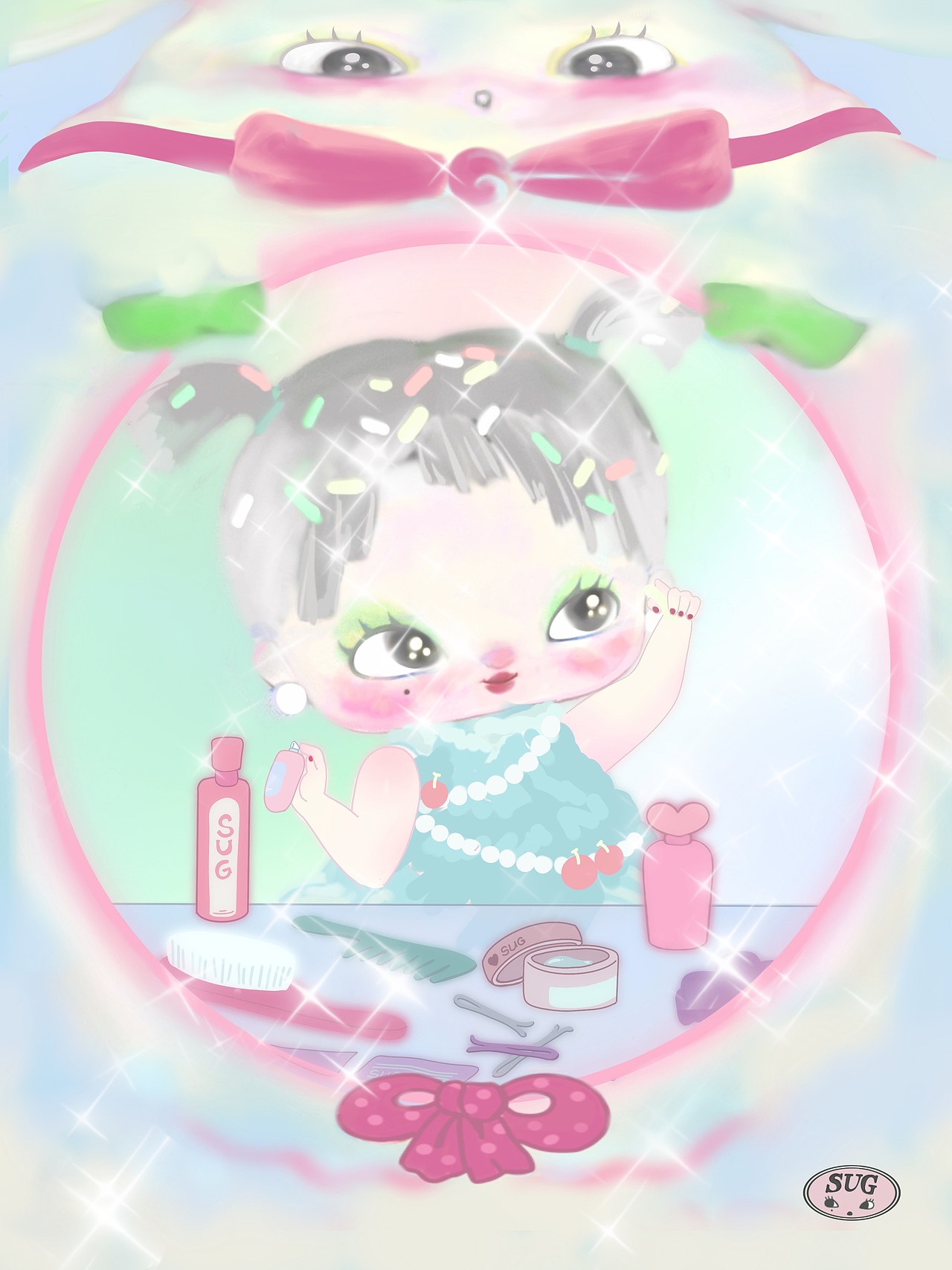 IP形象设计· SUG明日少女- 潮玩插画
