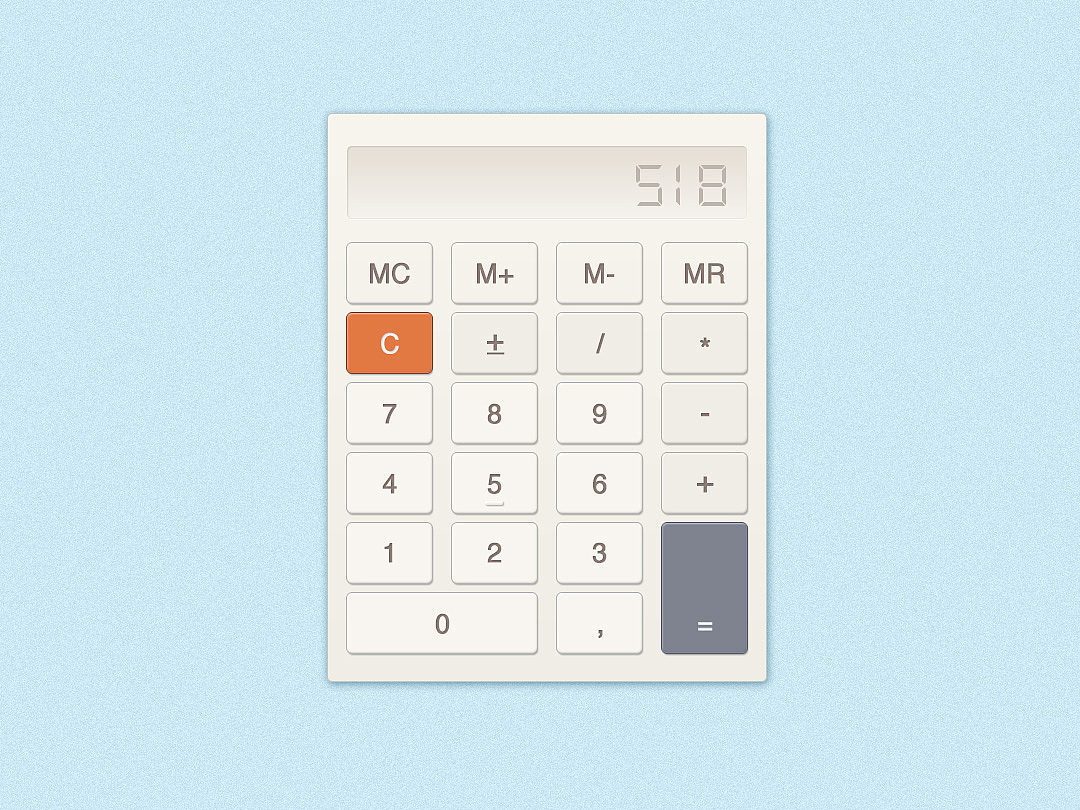 GUI计算器练习（图ZMjQ4ODYwMjA=） - 图标 - 站酷设计师ICE冰仔原创素材 - 站酷ZCOOL