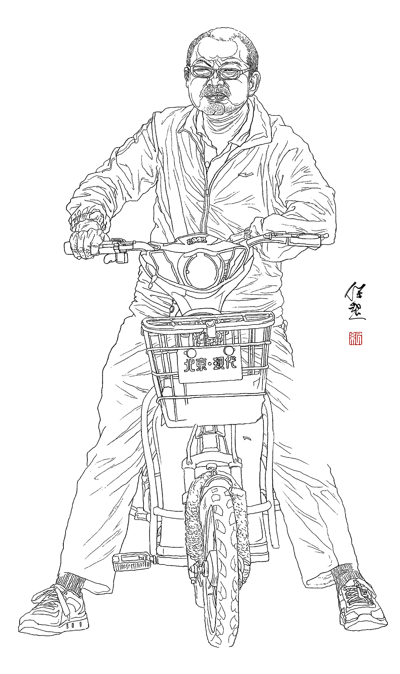 纪保超数字线描系列