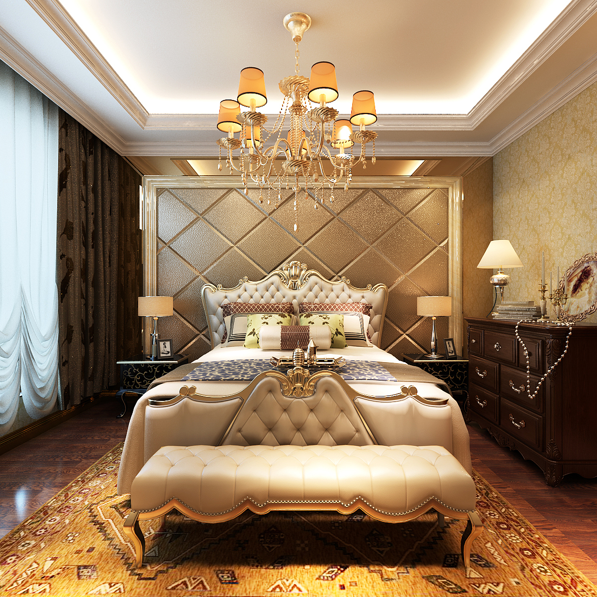 【保定梵壹装饰】国赫300平欧式风格案例赏析（图ZMjMzODEyNzg4） - 家装设计 - 站酷设计师保定梵壹装饰原创素材 - 站酷ZCOOL