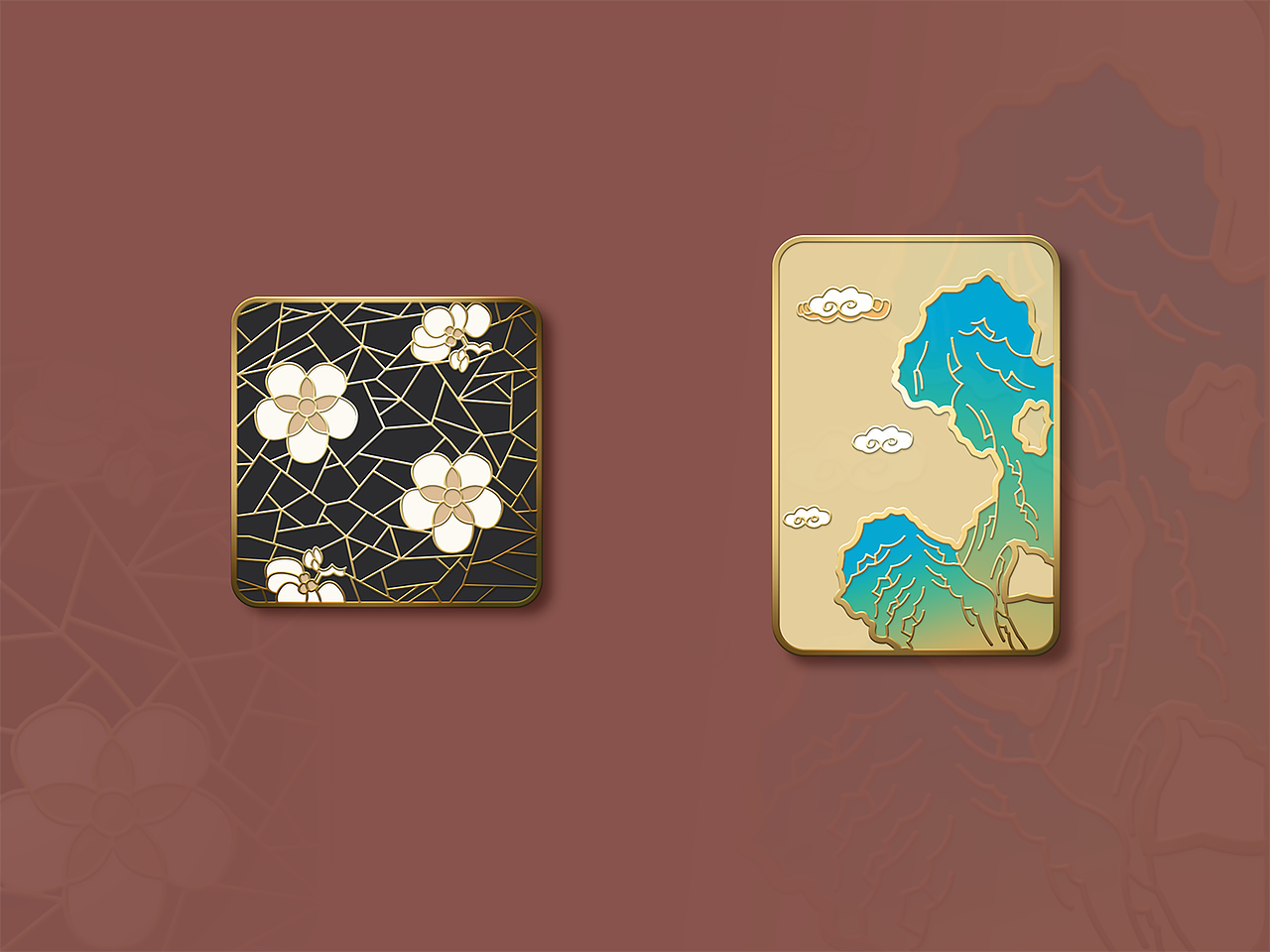 中国风徽章设计（图ZMjA3NDA0NDMy） - 图标 - 站酷设计师甜筒半圈冰原创素材 - 站酷ZCOOL