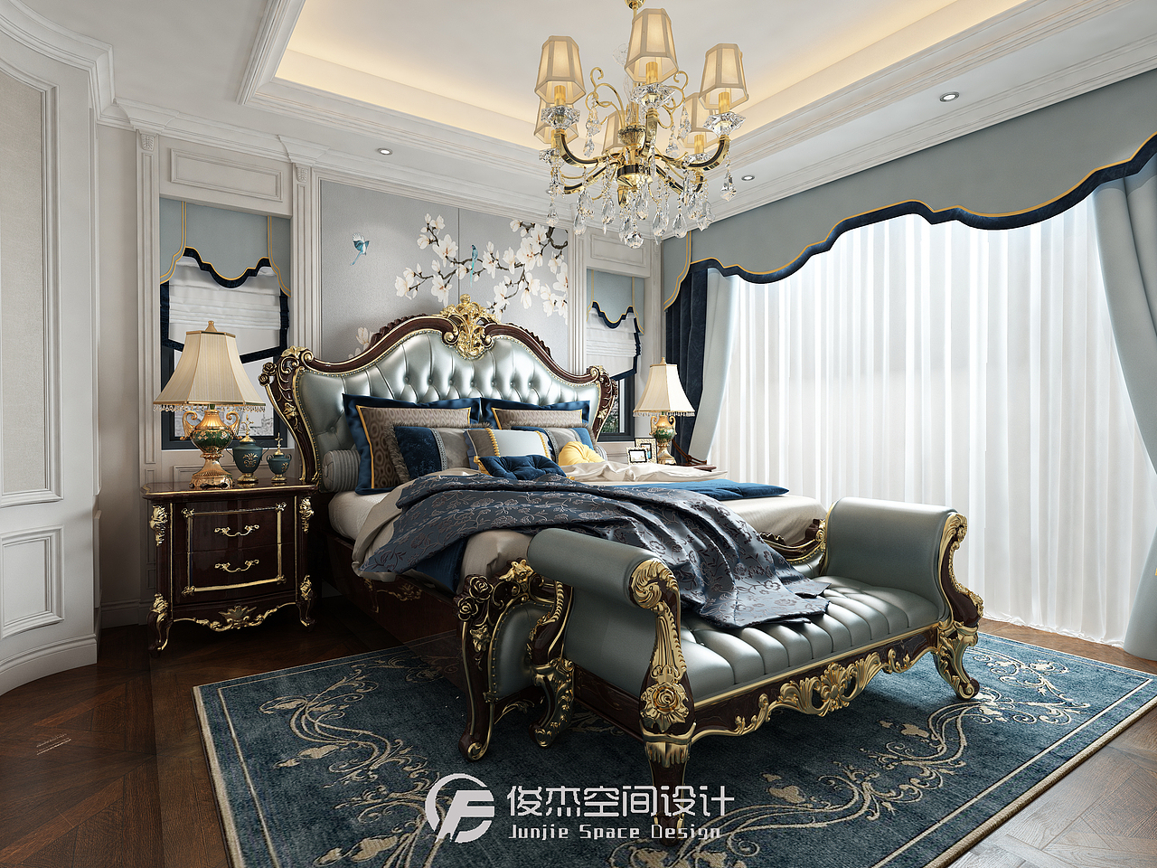 奢华欧式主卧设计