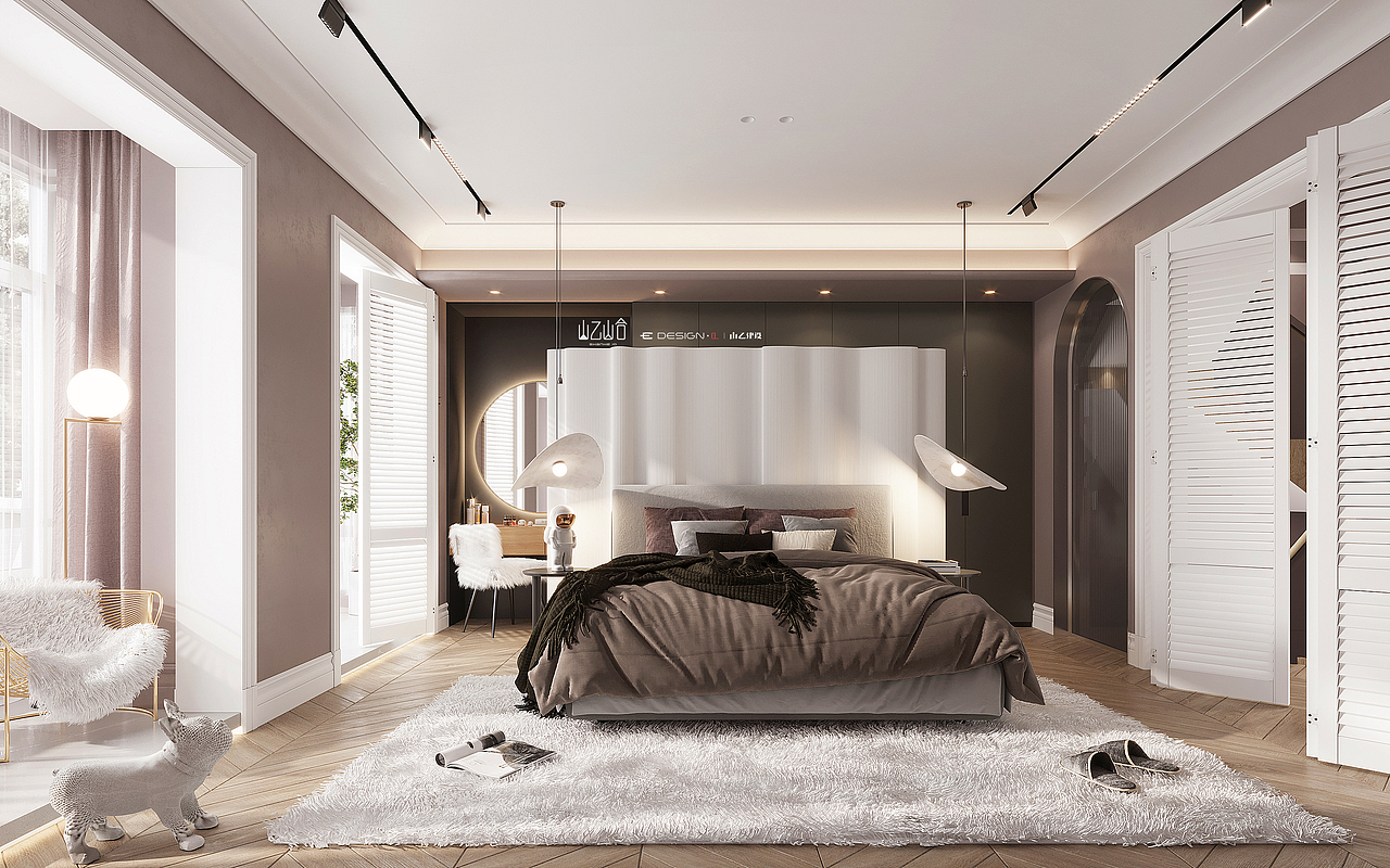 复古与时尚.轻奢与沉稳的别墅设计300㎡