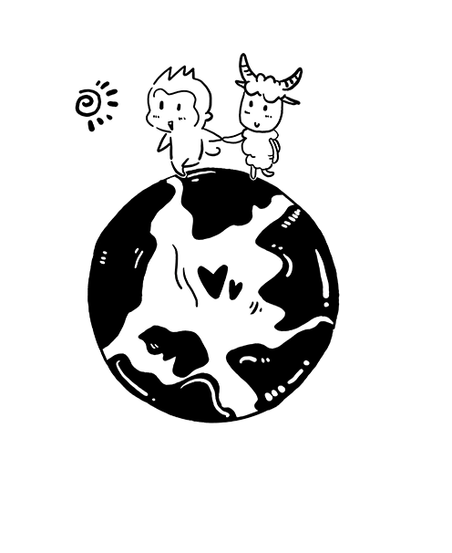 胡思乱画 黑白小插画（图ZODk0NTM1OTI=） - 创作习作 - 站酷设计师HoHo猴原创素材 - 站酷ZCOOL