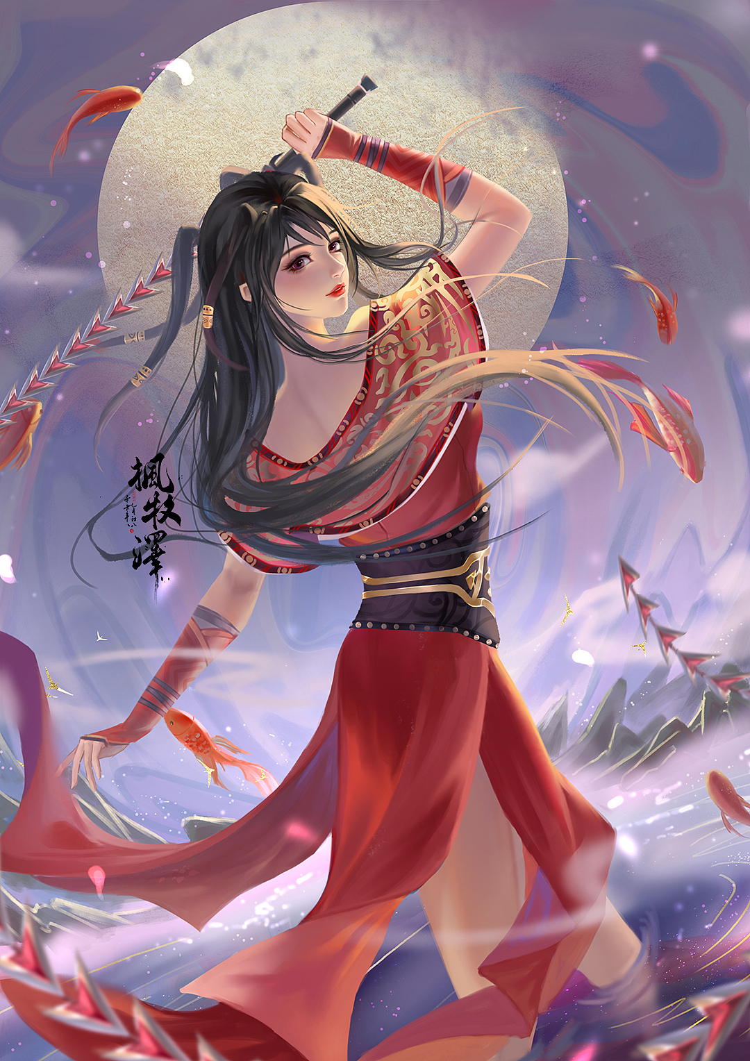 莲心不染———-秦时明月 赤练 红莲同人
