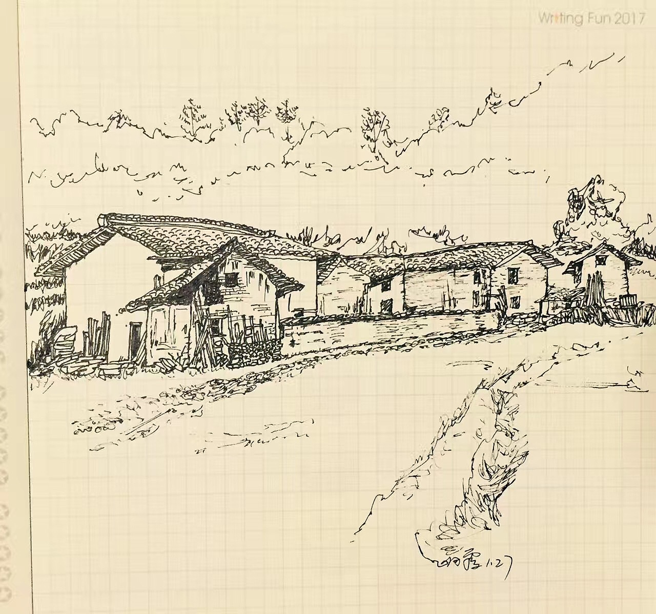 最近临摹的一些风景速写（图ZODQ0OTgxODg=） - 绘画 - 站酷设计师N香蕉蘑菇N原创素材 - 站酷ZCOOL