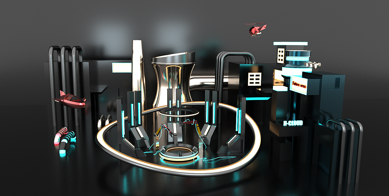 C4D结构-未来城DEMO（图ZMjcwOTM5NDg4） - 场景 - 站酷设计师大叔的一拳原创素材 - 站酷ZCOOL