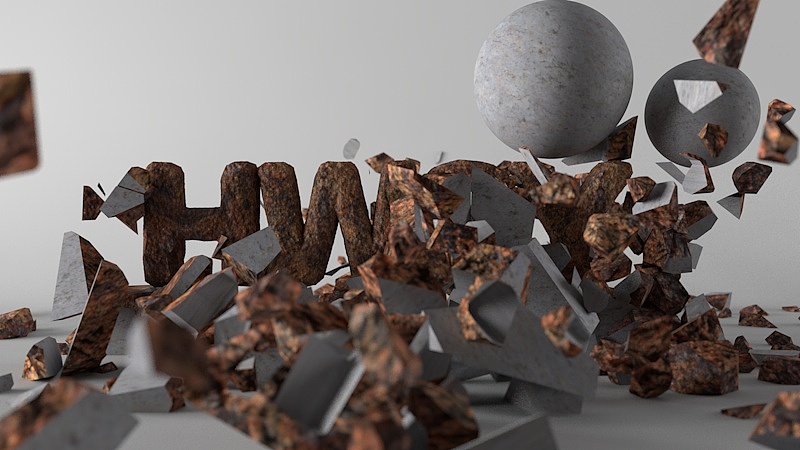 练习作品~石头破碎