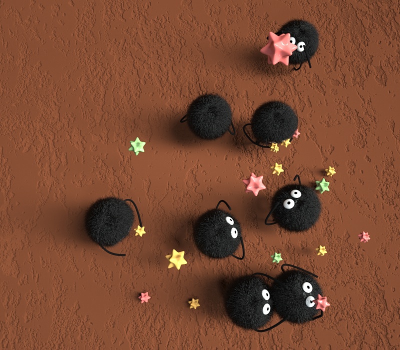 千与千寻中的灰尘精灵