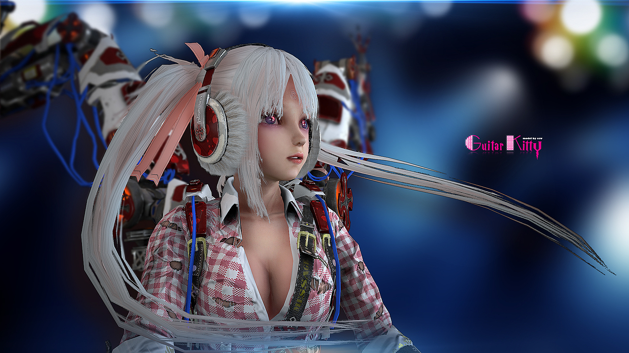 GuitarKitty ①（图ZMjA5NzUwNjQ=） - 人物/生物 - 站酷设计师Adam_陈原创素材 - 站酷ZCOOL