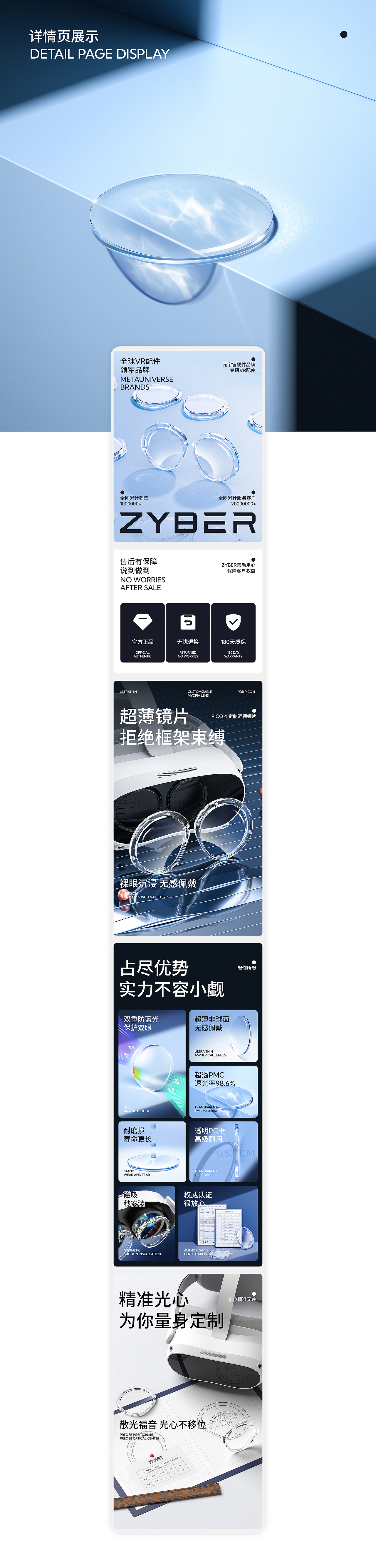 ZYBER-PICO 4 近视镜片详情全案设计