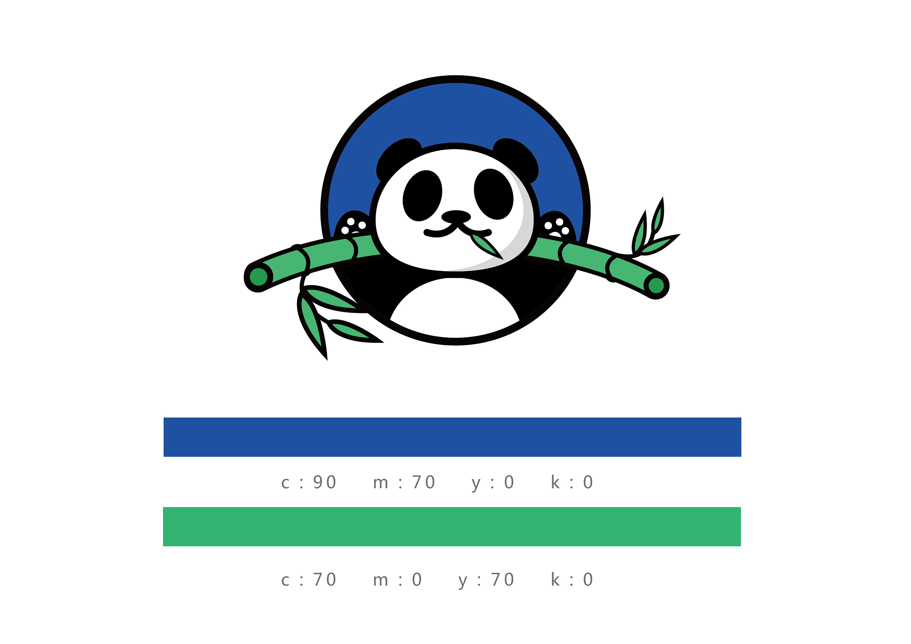 "熊猫国际"logo设计