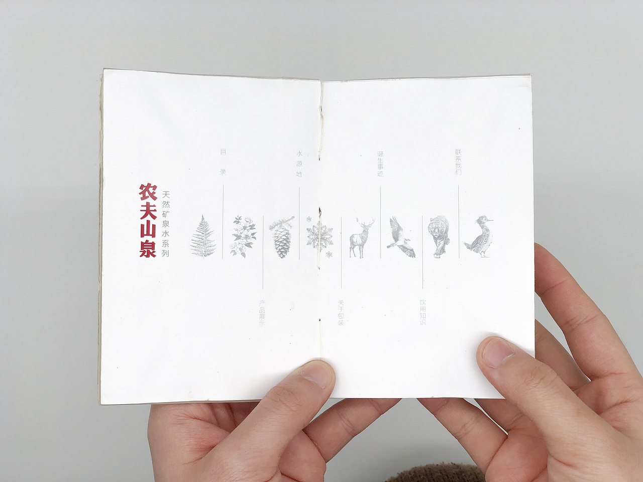 农夫山泉产品介绍型录设计练习