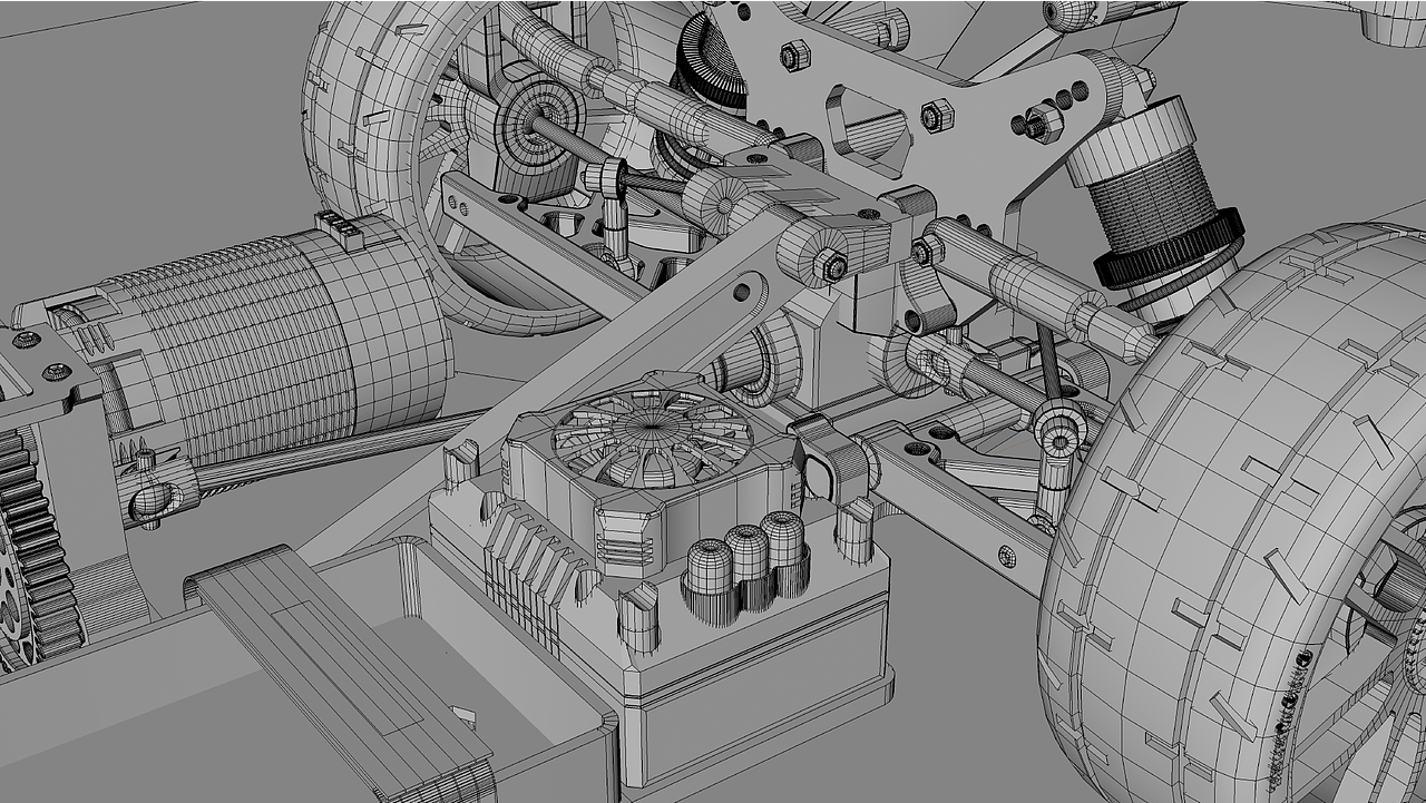 1/8遥控赛车建模|三维|机械/交通|内裤粉红粉红_原创作品-站酷zcool