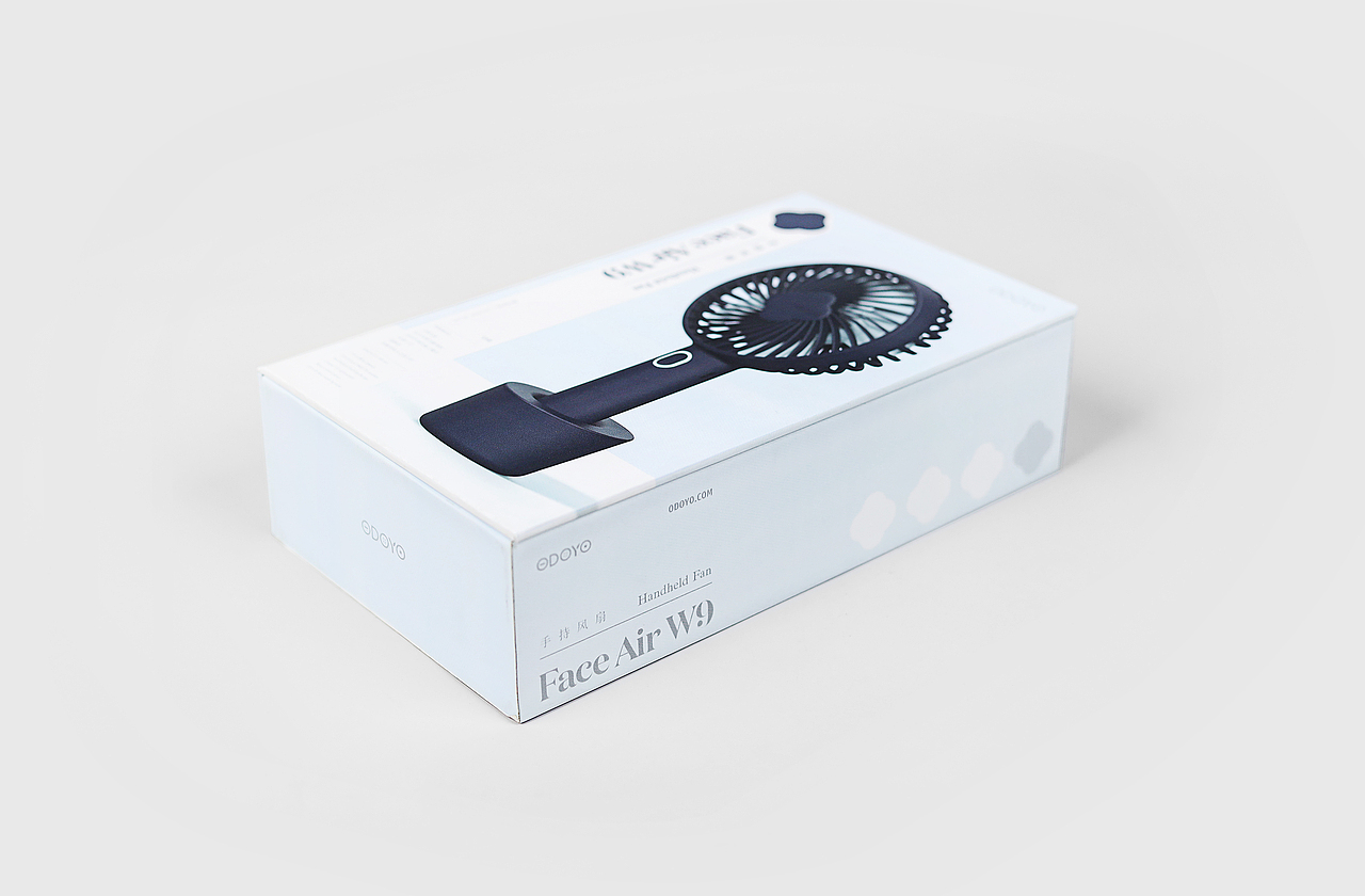 Face Air W9 Handheld Fan 手持风扇包装设计（图ZMjUzODI2NzQw） - 包装 - 站酷设计师老伙计这块原创素材 - 站酷ZCOOL