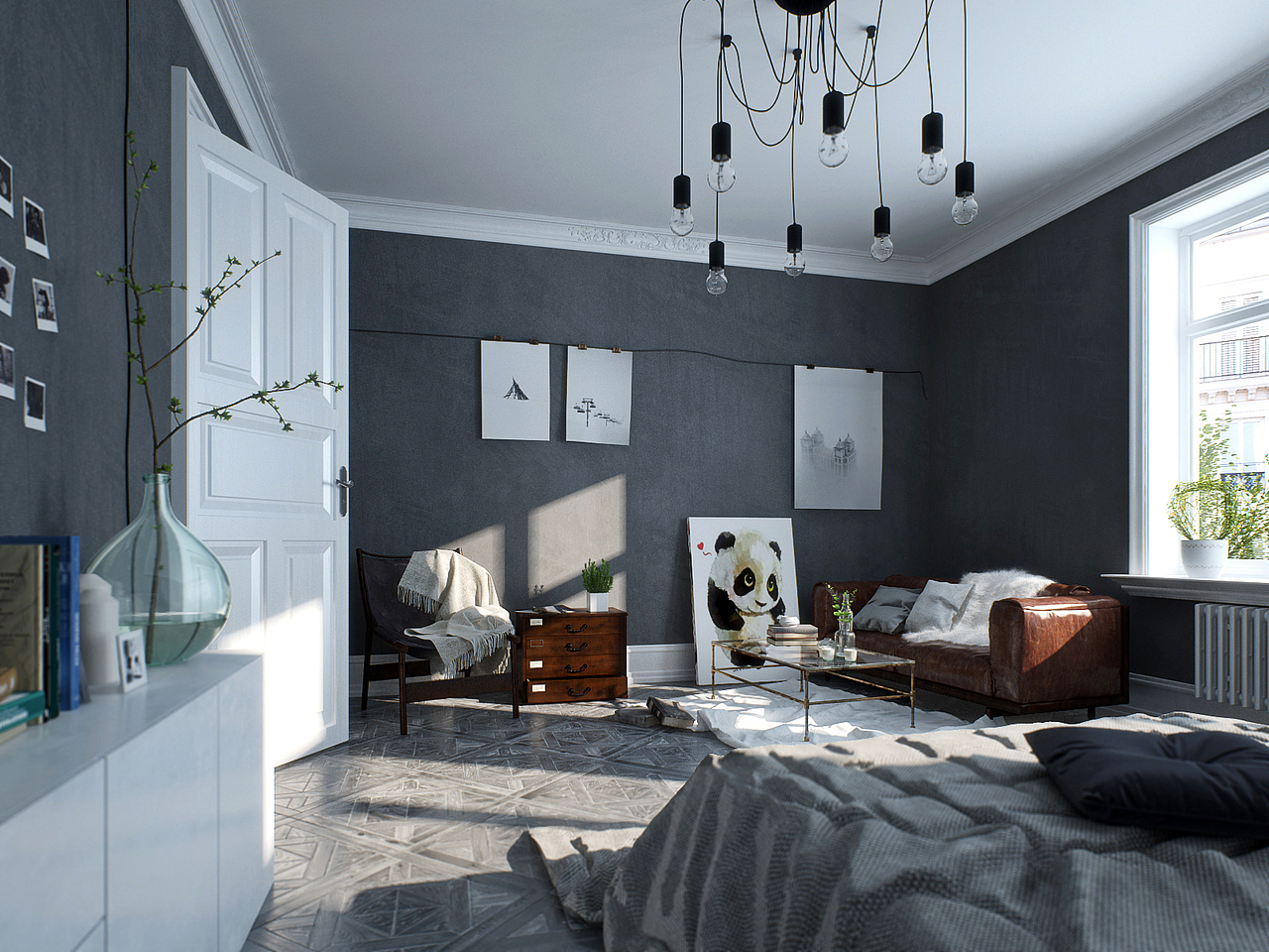 北欧公寓（图ZNjkwNjQ0NTI=） - 家装设计 - 站酷设计师wujunyiww原创素材 - 站酷ZCOOL