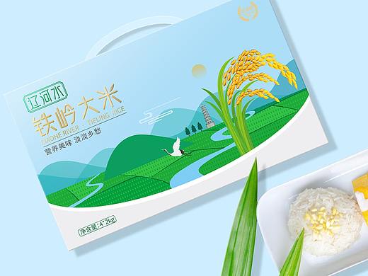 铁岭大米 包装设计