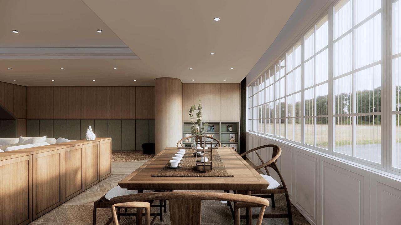 中式休闲品茶区