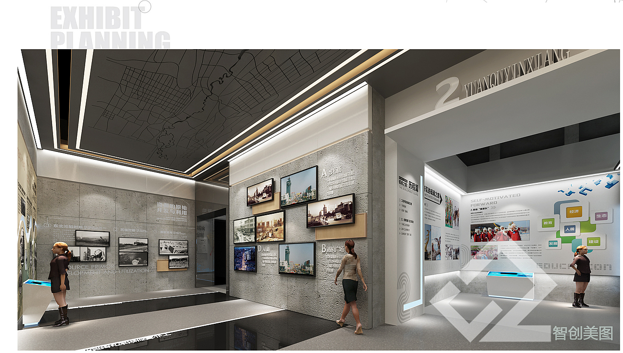 展厅设计（图ZMTg1MjgzOTMy） - 展陈设计 - 站酷设计师智创美图原创素材 - 站酷ZCOOL