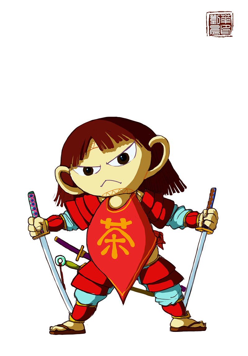 茶杯武士家族系列人设（图ZMTE0MzY5Mjg=） - 单幅漫画 - 站酷设计师Edwarde_Liu原创素材 - 站酷ZCOOL