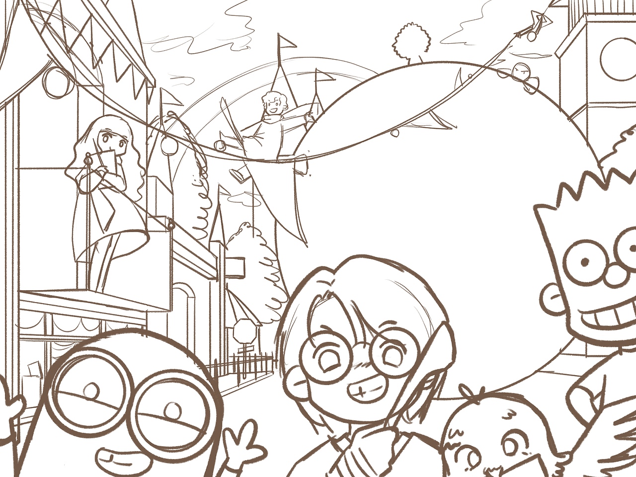 环球影城|插画|创作习作|关云然_原创作品-站酷zcool