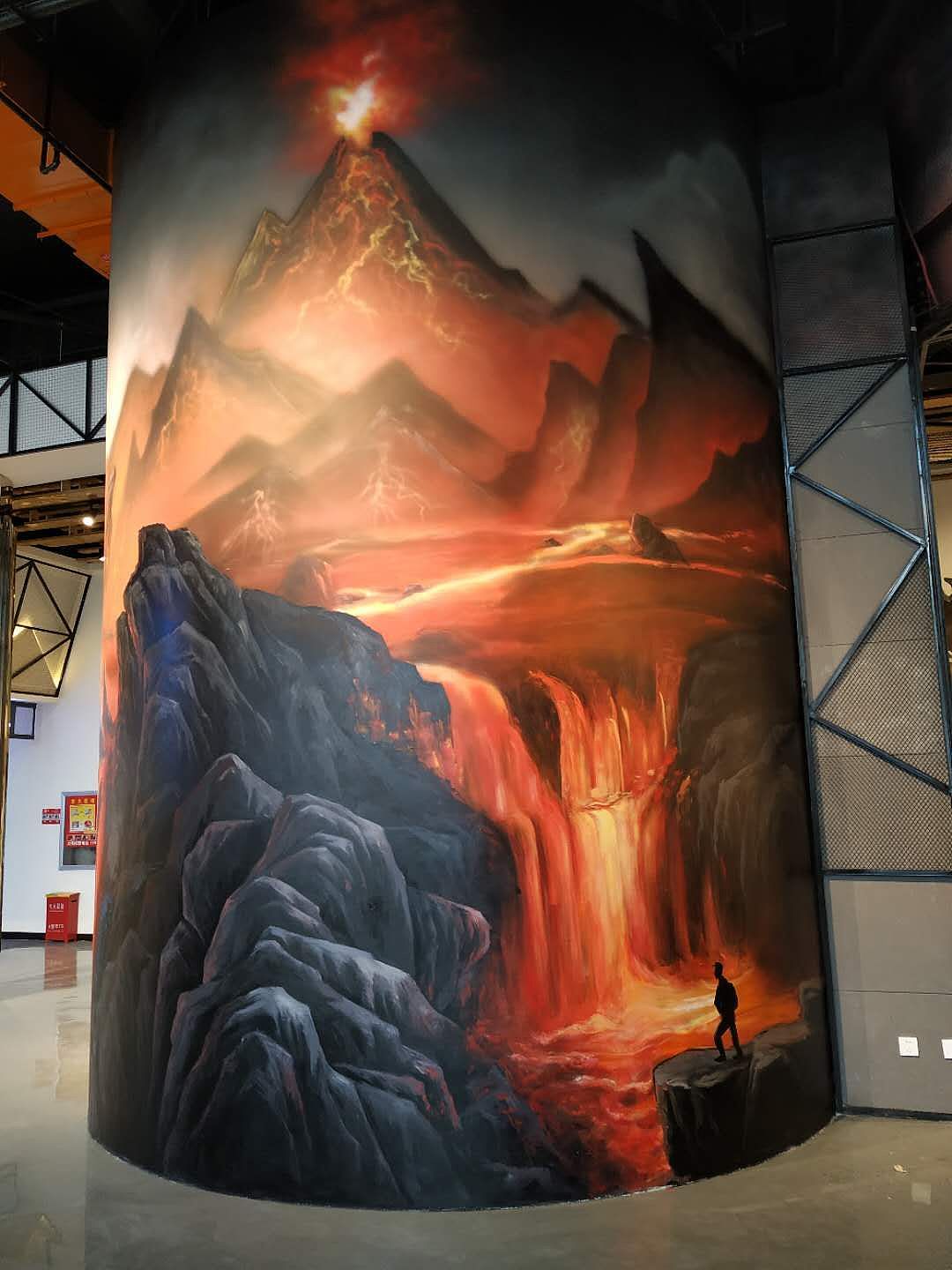 电影院墙绘涂鸦彩绘