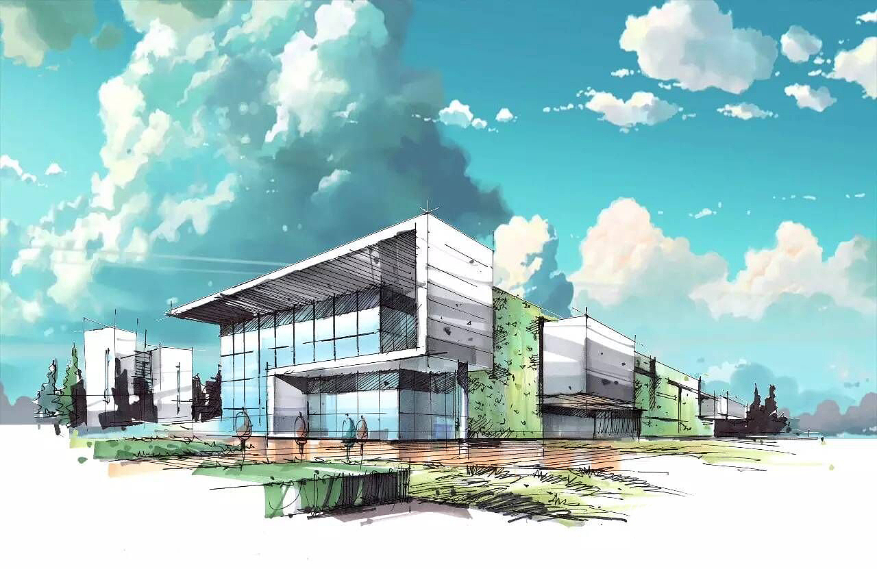 手绘、速写建筑（图ZMzYwNTc2Mjg=） - 其他空间 - 站酷设计师小火山爱设计原创素材 - 站酷ZCOOL