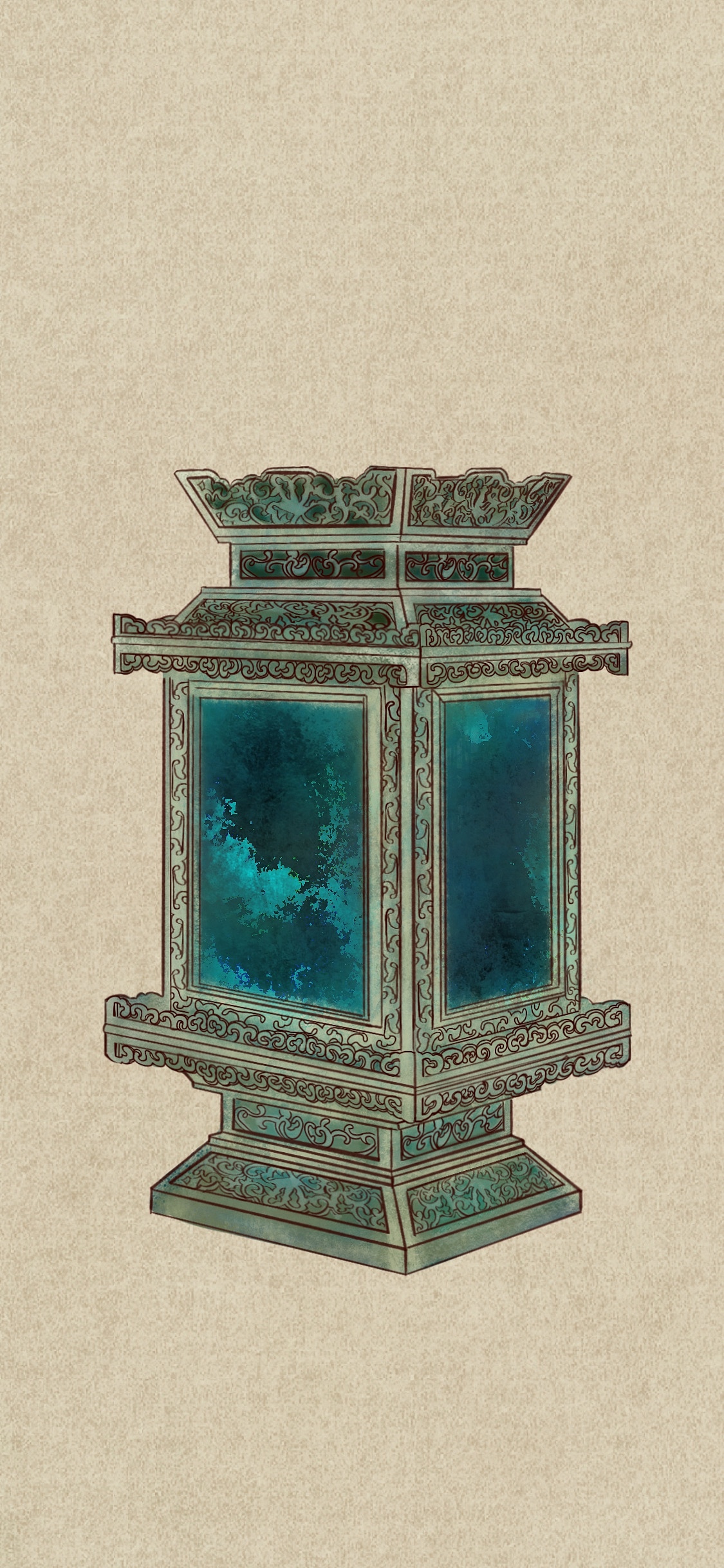 中式物件儿插画（图ZMzI5NDI1MDMy） - 艺术插画 - 站酷设计师Ella_bai原创素材 - 站酷ZCOOL