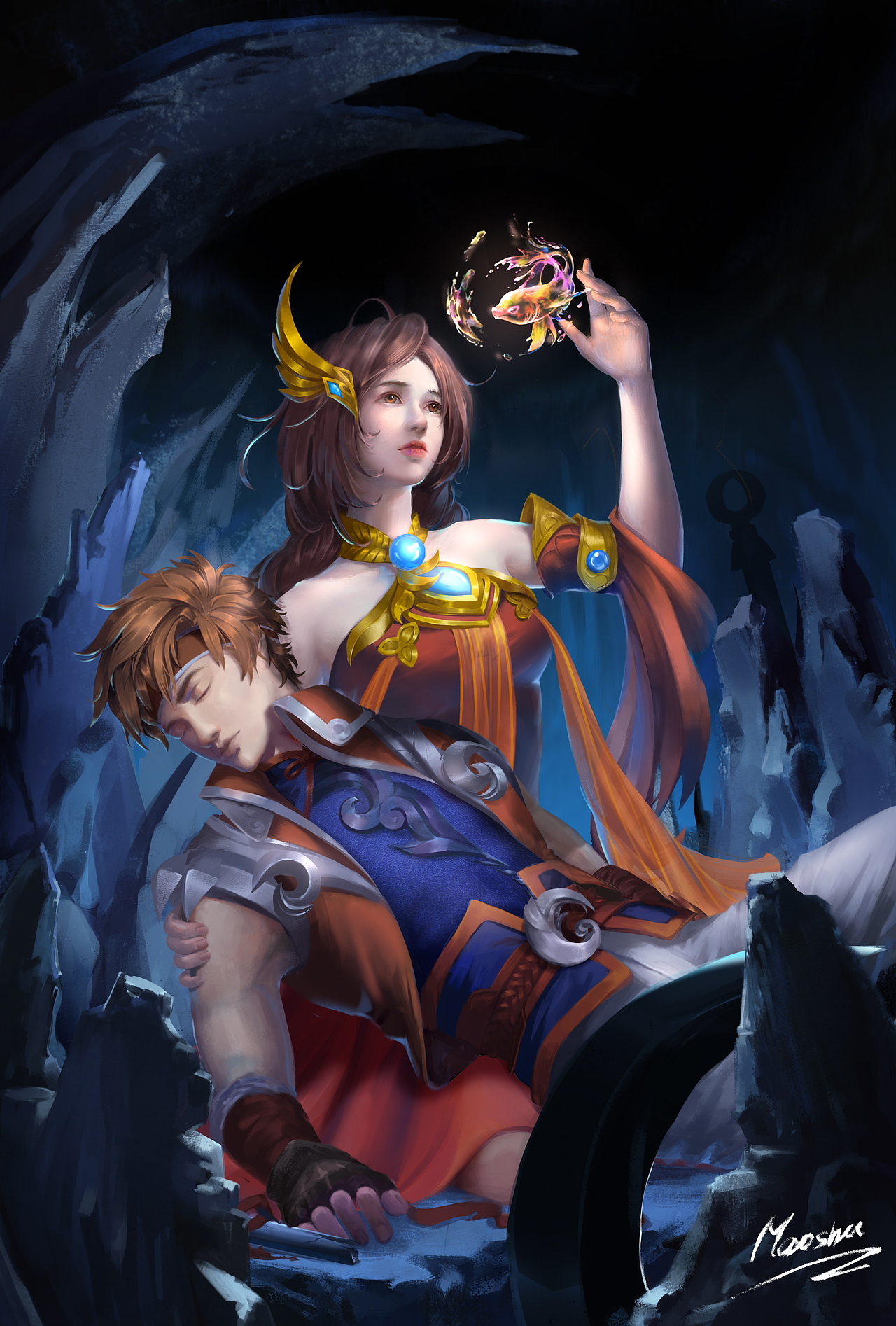 孙策x大乔王者荣耀同人