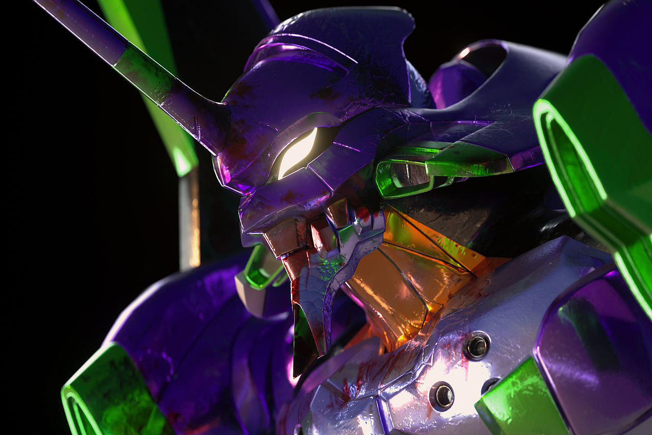 eva初号机渲染octanec4dsubstancepainter