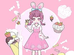 换装插画