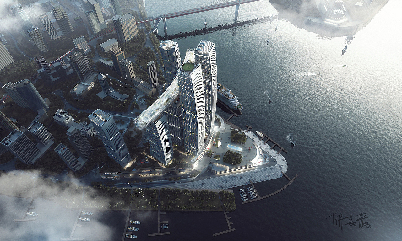 建筑可视化—重庆来福士广场（图ZMTkyOTYxOTMy） - 建筑/空间 - 站酷设计师Ethhhhan原创素材 - 站酷ZCOOL