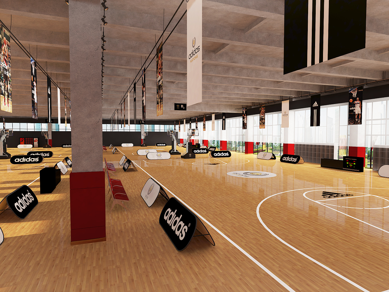 综合运动馆Comprehensive sports pavilion|空间|室内设计|魔方BoX - 原创作品 - 站酷 (ZCOOL)