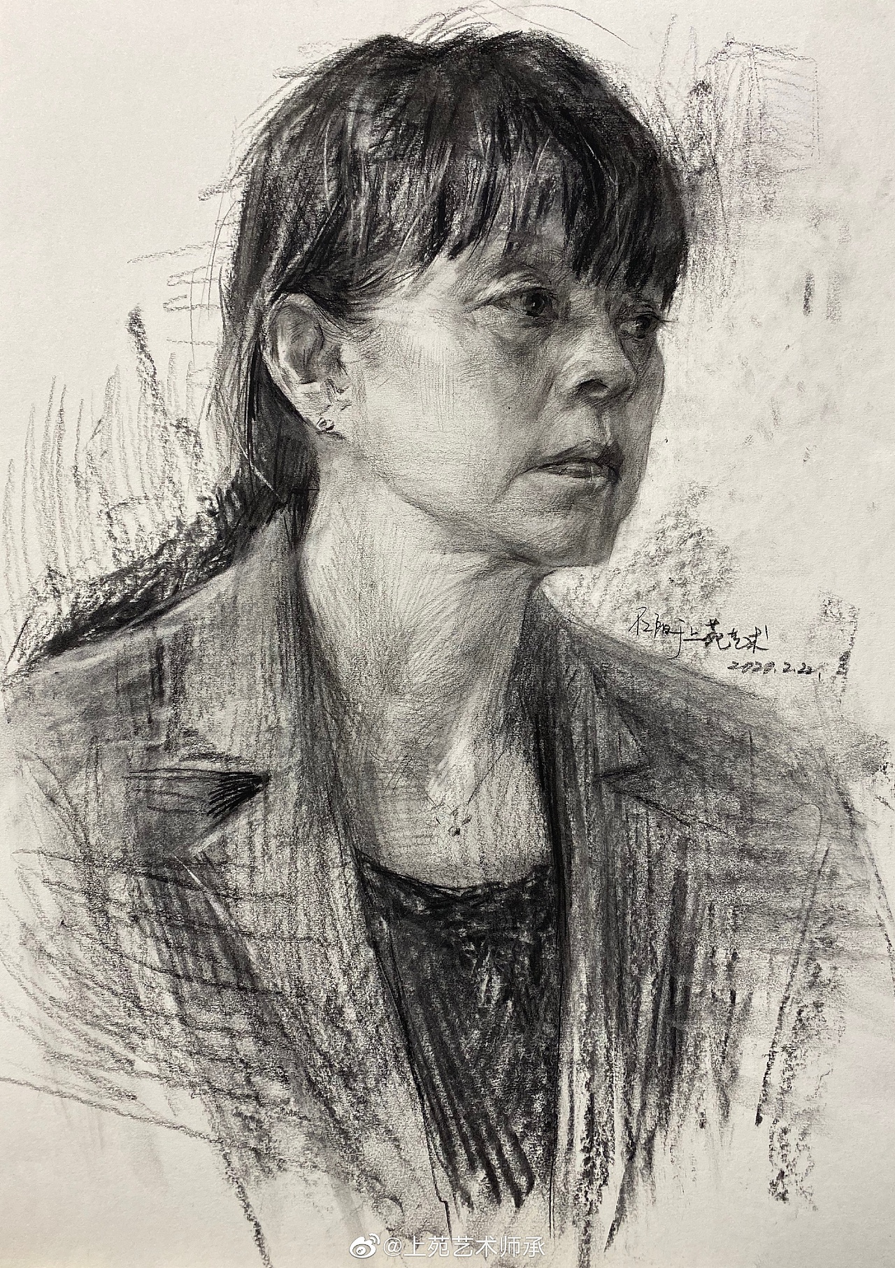 衍升画室素描头像赏析｜作者：石阳（图ZMjgxNTU3OTAw） - 绘画 - 站酷设计师衍升画室原创素材 - 站酷ZCOOL